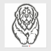 Geborduurd Newfoundland embleem Sticker (Vel)