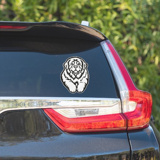 Geborduurd Newfoundland embleem Sticker (Auto Zijkant)