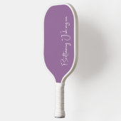 Geborduurd Paars Pickleball Paddle (Links)