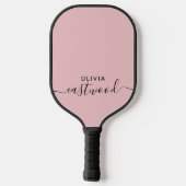 Geborduurd Roze Pickleball Paddle (Achterkant)