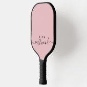 Geborduurd Roze Pickleball Paddle (Links)