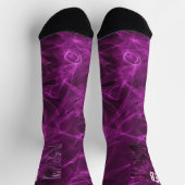 Geborduurd Roze Rook Patroon Sokken (Top)