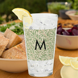 Geborduurd William Morris Willow Bough Patroon Glas