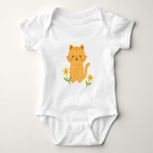 Geborduurde Baby Cat Romper