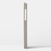 Geborduurde Beige Minimalistische Initiële Naam Case-Mate iPhone Case (Achterkant / Links)