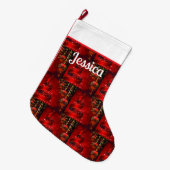 Geborduurde bellen Kerstsok (Voorkant (Hangend))