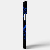 Geborduurde blauwe Aziatische draak  Case-Mate iPhone Case (Achterkant / Rechts)