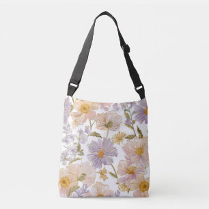 Geborduurde Bloemen Crossbody Tas