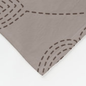 Geborduurde bloemen en bladeren, naadloos design. fleece deken (Hoek)