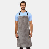 Geborduurde bloemen en bladeren, naadloos design. schort (Gedragen)