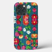 Geborduurde bloemen met CallisC-schroefdraad Case-Mate iPhone Case (Achterkant)