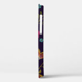 Geborduurde bloemen: mode naadloos patroon Case-Mate iPhone case (Achterkant / Links)