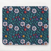 Geborduurde bloemen muismat (Voorkant)