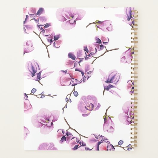 Geborduurde Bloemen Planner (Achterkant)
