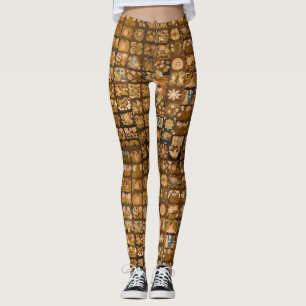 geborduurde bloemenquilt met dieren leggings