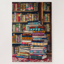 Geborduurde Boeken Jigsaw Puzzel