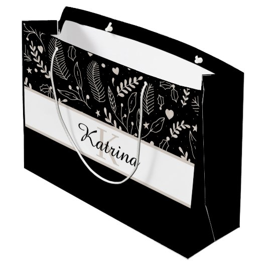 Geborduurde cadeautas (Achterkant Gekanteld)