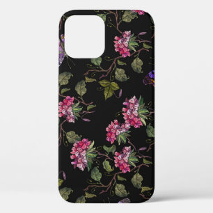 Geborduurde Datura bloemen: botanische kunst Case-Mate iPhone Case