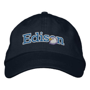 Geborduurde Edison Masthead Logo Pet