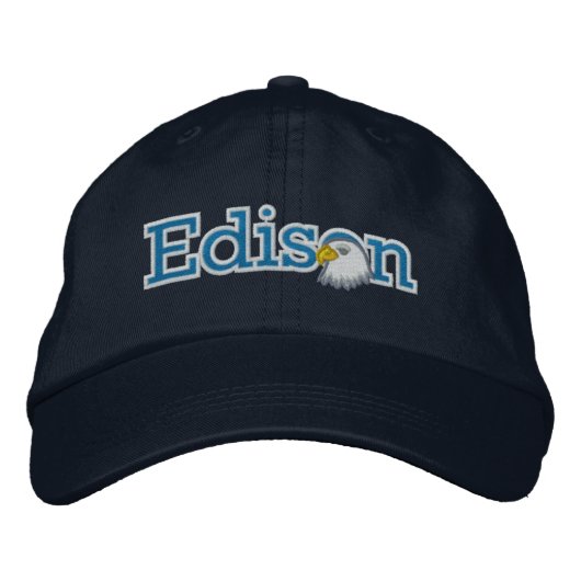 Geborduurde Edison Masthead Logo Pet (Voorkant)