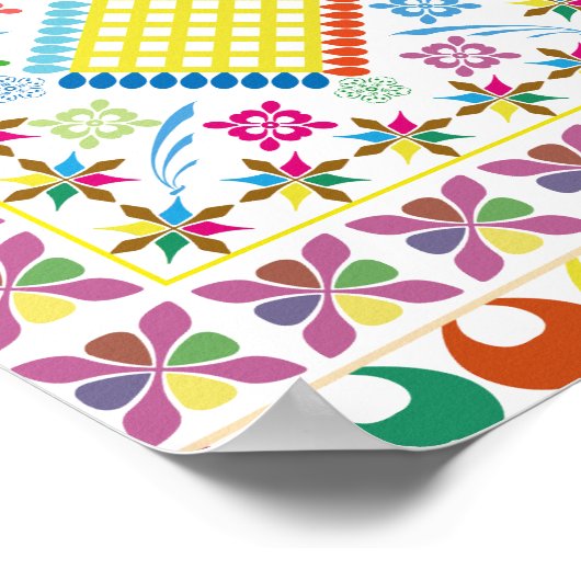 geborduurde essentie poster (Hoek)