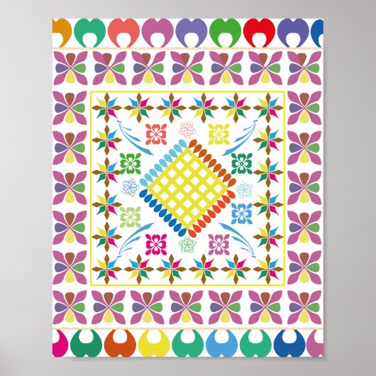 geborduurde essentie poster (Voorkant)