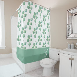 Geborduurde Eucalyptus Badgordijn Douchegordijn