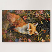 geborduurde Fox Jigsaw puzzel (Horizontaal)