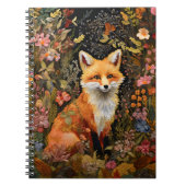 Geborduurde Fox Notitieboek & Journal (Voorkant)