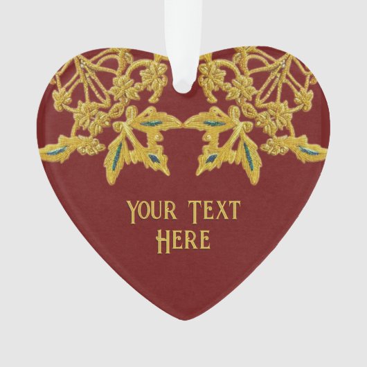 geborduurde gouddraad, aangepast of ornament (voorkant)