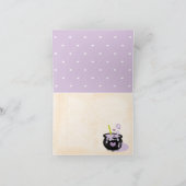 Geborduurde Halloween Heksenketel Bedankkaart (Binnen)