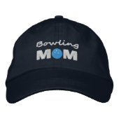 Geborduurde Hoed Bowling Moeder Pet (Voorkant)