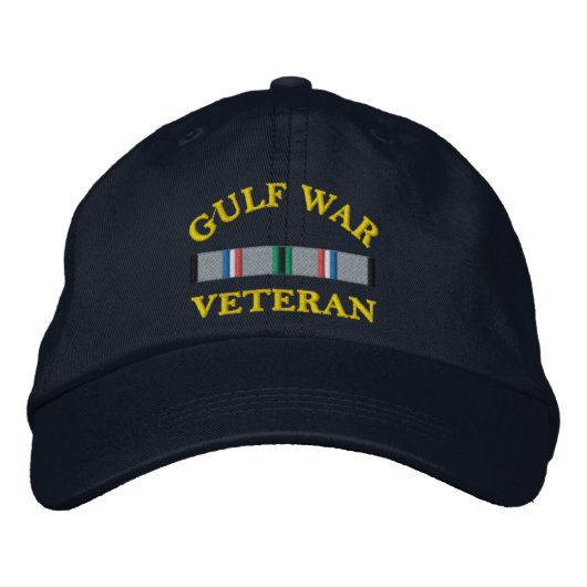 Geborduurde Hoed Golfoorlog Veteraan Pet (Voorkant)