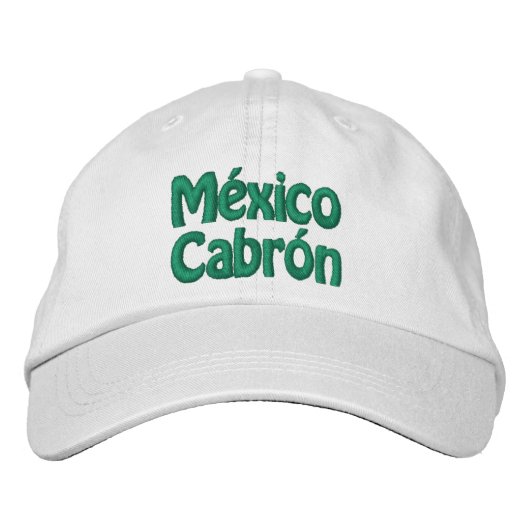 Geborduurde Hoed México Cabrón Pet (Voorkant)
