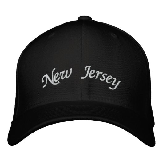 Geborduurde Hoed van New Jersey Pet (Voorkant)