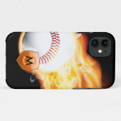 Geborduurde honkbal Case-Mate iPhone case (Achterkant (horizontaal))