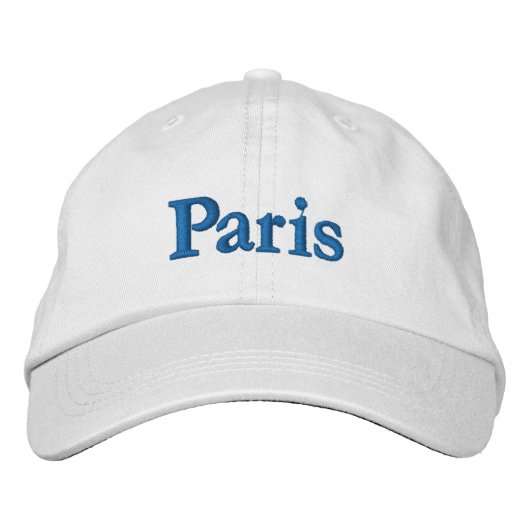 Geborduurde honkbalpet Paris Pet (Voorkant)
