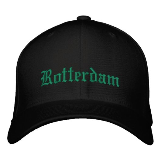 Geborduurde honkbalpet Rotterdam 010 Pet (Voorkant)
