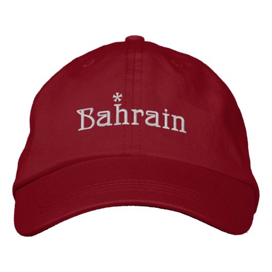 Geborduurde honkbalpet uit Bahrein Pet (Voorkant)