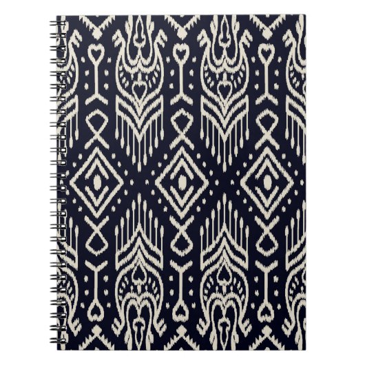 Geborduurde Ikat stof: etnische elegantie. Notitieboek (Voorkant)