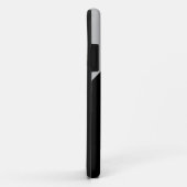 Geborduurde initialen Minimalistisch grijs en zwar Case-Mate iPhone Case (Achterkant/rechts)
