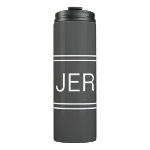 Geborduurde Initialen Stijlvolle Reisdrinkaccessoi Thermosbeker