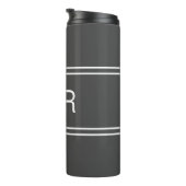 Geborduurde Initialen Stijlvolle Reisdrinkaccessoi Thermosbeker (Geroteerd rechts)