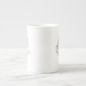 Geborduurde Iris Bone China Kop (Voorkant)