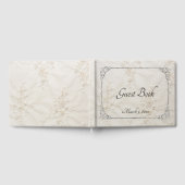 Geborduurde kant bruiloft gastenboek (Volledig)