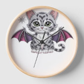 geborduurde kattenbat Classic T-Shirt (Voorkant)