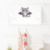 geborduurde kattenbat Classic T-Shirt Spandoek (Insitu)