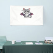 geborduurde kattenbat Classic T-Shirt Spandoek (Beurs)