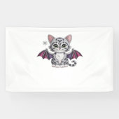 geborduurde kattenbat Classic T-Shirt Spandoek (Horizontaal)