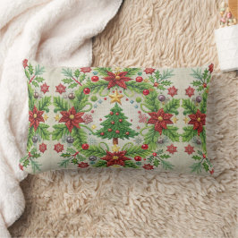 Geborduurde kerst Sierkussen feestelijke vakantie Kussen